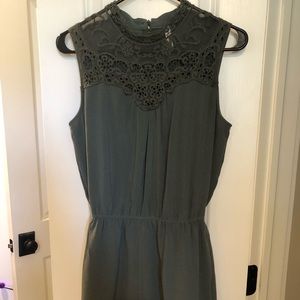 Women’s green romper